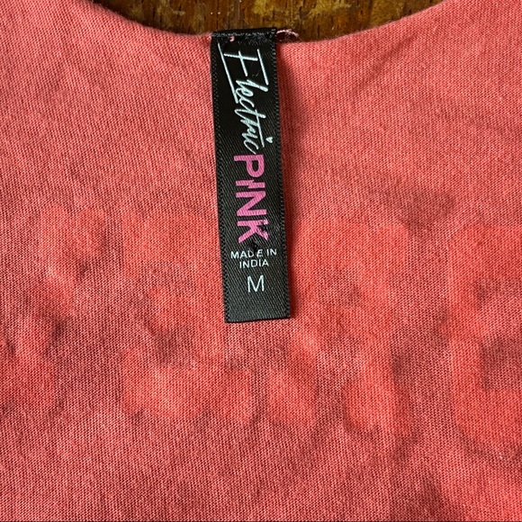 Electric Pink 100% Country Girl Distress Tank Top - Picture 2 of 5